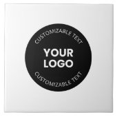 Ihr eigenes hochgeladenes Firmenlogo mit/bearbeite Fliese (Vorderseite)