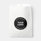 Ihr eigenes hochgeladenes Firmenlogo mit/bearbeite Geschenktütchen (Vorderseite)