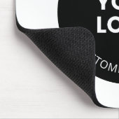 Ihr eigenes hochgeladenes Firmenlogo mit/bearbeite Mousepad (Ecke)