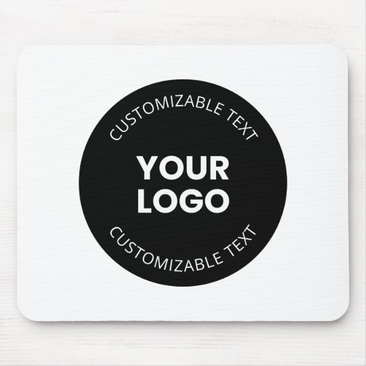 Ihr eigenes hochgeladenes Firmenlogo mit/bearbeite Mousepad (Vorne)