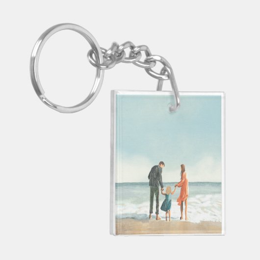 Ihr eigenes Kunstwerk | Laden Sie das Zeichnend Bi Schlüsselanhänger (Vorderseite links)