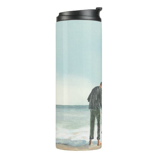 Ihr eigenes Kunstwerk | Laden Sie das Zeichnend Bi Thermosbecher (Nach links gedreht)