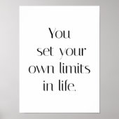 Ihr eigenes Limits-Poster Poster (Vorne)