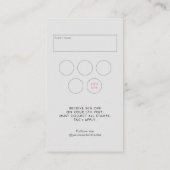 Ihr eigenes Logo Beauty Salon QR Code Loyalty & Visitenkarte (Rückseite)