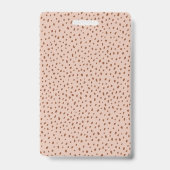 IHR EIGENES LOGO Beige Foto Ausweis (Rückseite)