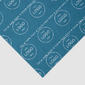 Ihr eigenes Logo hier aquamarines blaues Tissue Pa Seidenpapier (Ausschnitt)