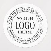 Ihr eigenes Logo und Ihr benutzerdefinierbarer Cir Etiketten