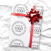 Ihr eigenes Logo und Ihr benutzerdefinierbarer Cir Geschenkpapier
