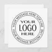 Ihr eigenes Logo und Ihr benutzerdefinierbarer Cir Mitteilungskarte (Vorne/Hinten)