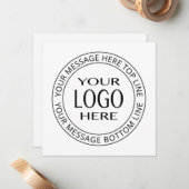 Ihr eigenes Logo und Ihr benutzerdefinierbarer Cir Mitteilungskarte (Vorderseite/Rückseite Beispiel)