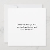 Ihr eigenes Logo und Ihr benutzerdefinierbarer Cir Mitteilungskarte (Rückseite)