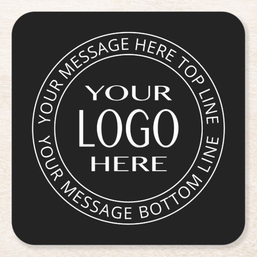 Ihr eigenes Logo und Ihr benutzerdefinierbarer Cir Rechteckiger Pappuntersetzer (Vorderseite)