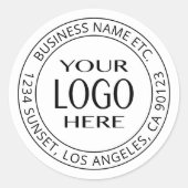 Ihr eigenes Logo und Ihr benutzerdefinierbarer Cir Runder Aufkleber (Vorderseite)