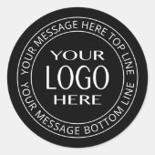 Ihr eigenes Logo und Ihr benutzerdefinierbarer Cir Runder Aufkleber (Vorderseite)