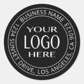 Ihr eigenes Logo und Ihr benutzerdefinierbarer Cir Runder Aufkleber (Vorderseite)