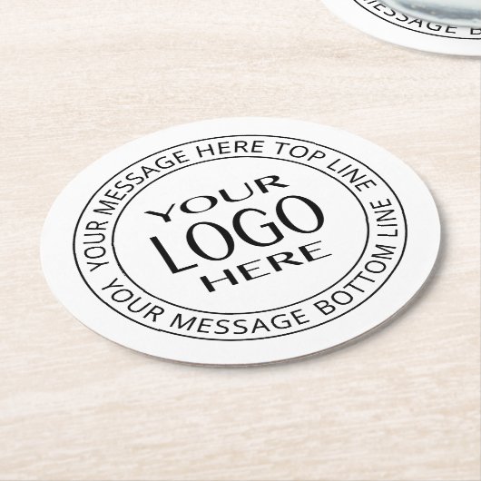 Ihr eigenes Logo und Ihr benutzerdefinierbarer Cir Runder Pappuntersetzer (Angewinkelt)