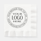 Ihr eigenes Logo und Ihr benutzerdefinierbarer Cir Serviette (Vorderseite)