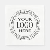 Ihr eigenes Logo und Ihr benutzerdefinierbarer Cir Serviette (Vorderseite)