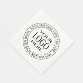Ihr eigenes Logo und Ihr benutzerdefinierbarer Cir Serviette (Ecke)