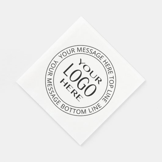 Ihr eigenes Logo und Ihr benutzerdefinierbarer Cir Serviette (Ecke)