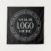 Ihr eigenes Logo und Ihr benutzerdefinierbarer Cir Wandteppich (Vorderseite)