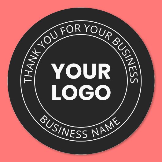 Ihr eigenes Logo und Vielen Dank, dass Sie eine Na Etiketten
