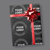 Ihr eigenes Logo und Vielen Dank, dass Sie eine Na Geschenkpapier