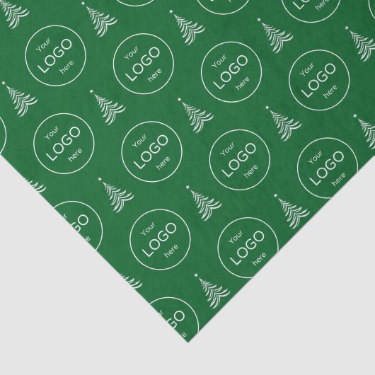 Ihr eigenes Logo-Unternehmen grüne Weihnachtszeitu Seidenpapier (Ausschnitt)