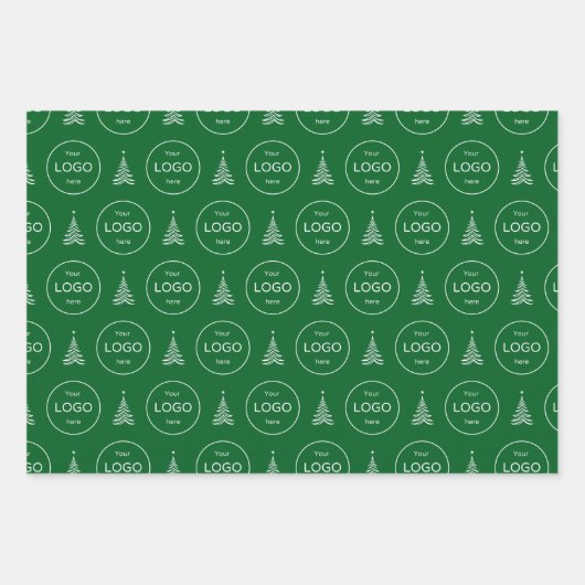 Ihr eigenes Logo Unternehmen Weihnachtsbaum Tissue Geschenkpapier Set (Vorderseite 2)