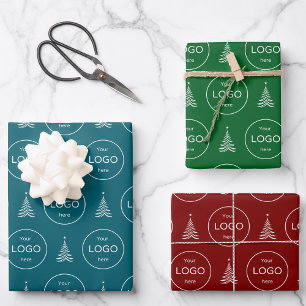 Ihr eigenes Logo Unternehmen Weihnachtsbaum Tissue Geschenkpapier Set