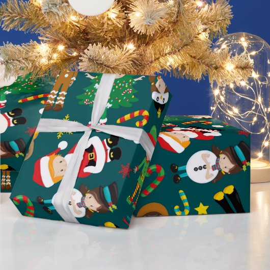 Ihr eigenes Papier behalten oder entwerfen - Matte Geschenkpapier (Feiertage)