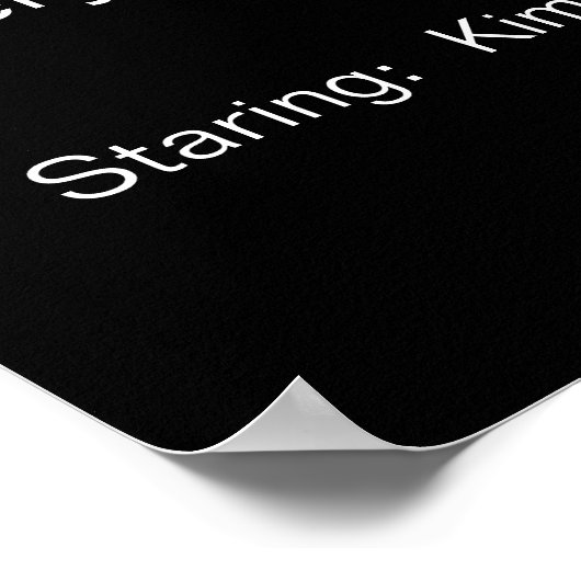 Ihr eigenes Personalisiertes Filmplakat Poster (Ecke)