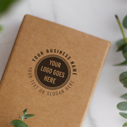 Ihr eigenes Round-Business-Logo mit benutzerdefini Permastempel