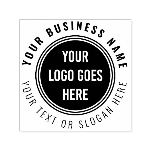Ihr eigenes Round-Business-Logo mit benutzerdefini Permastempel (Design)
