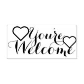 Ihr eigenes Sprichwort & Nachricht: Sie sind willk Gummistempel (Prägung)