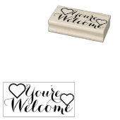 Ihr eigenes Sprichwort & Nachricht: Sie sind willk Gummistempel (Stempel)