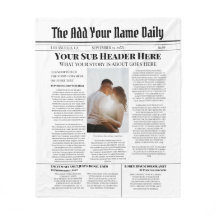 Ihr eigenes Titelblatt News Story Foto Personalisi