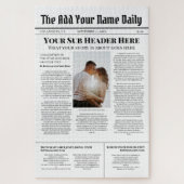 Ihr eigenes Titelblatt News Story Foto Personalisi Puzzle (Vertikal)