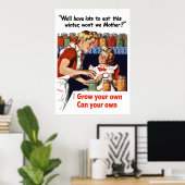 Ihr eigenes wachsen, kann Ihr eigenes Poster (Heimbüro)