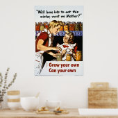 Ihr eigenes wachsen, kann Ihr eigenes Poster (Küche)