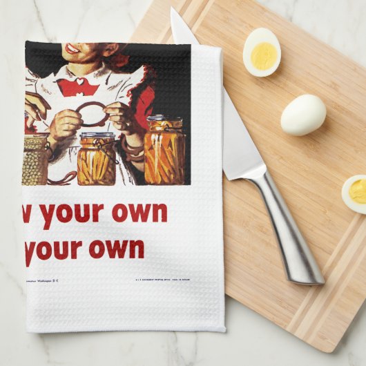 Ihr eigenes Wachstum - Ihr eigenes Geschirrtuch (Viertel Falte)