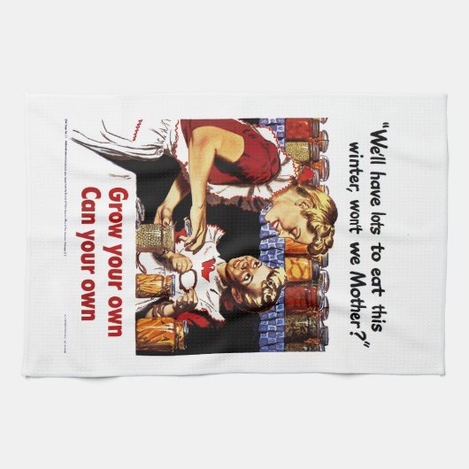 Ihr eigenes Wachstum - Ihr eigenes Geschirrtuch (Horizontal)