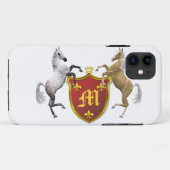 Ihr eigenes Wappen Monogramm Case-Mate iPhone Hülle (Rückseite (Horizontal))