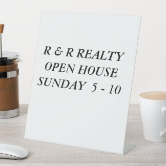 Ihr eigenes Zeichen Sockelschild