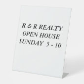 Ihr eigenes Zeichen Sockelschild (Vorderseite)