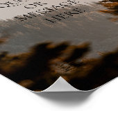 Ihr eigenes Zitat-Poster Poster (Ecke)
