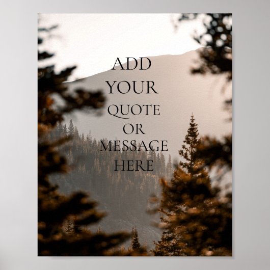 Ihr eigenes Zitat-Poster Poster (Vorne)