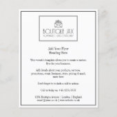 Ihr einfaches Branding und Logo in Weiß Flyer (Vorne)