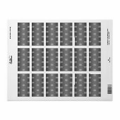 Ihr einfaches mehrfarbiges Logo | Schwarz & Grau G Adressaufkleber (Vorne)