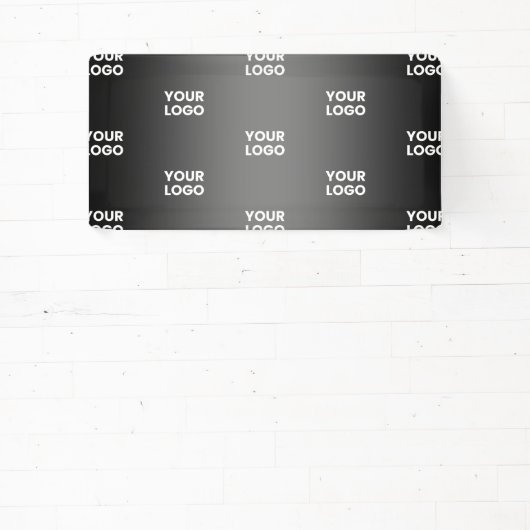 Ihr einfaches mehrfarbiges Logo | Schwarz & Grau G Banner (InSitu)